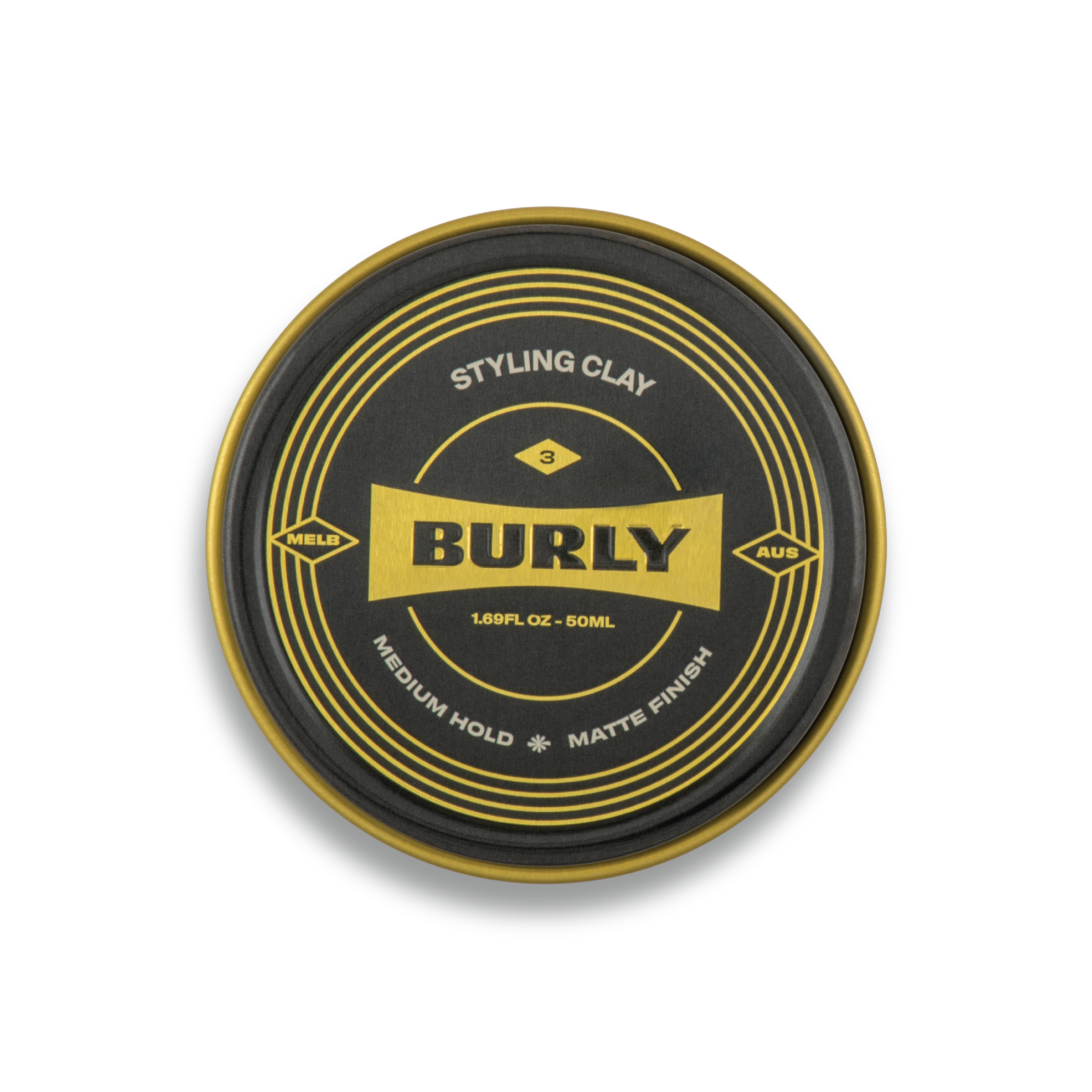 Australian Made Styling Clay - 100ml - Medium Hold - Matte Finish - BURLY