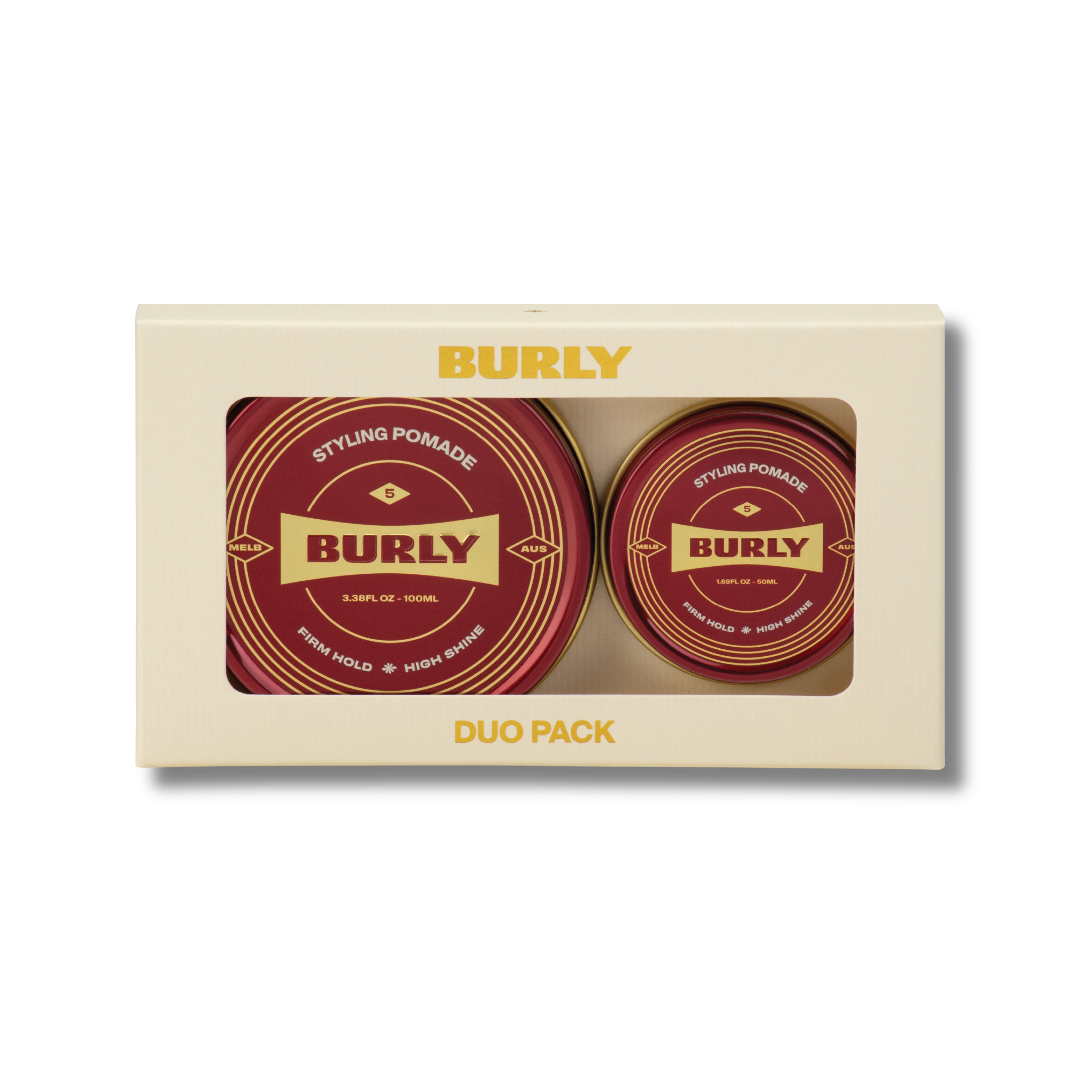 Pomade - Duo Pack - 150ml - High Shine - Firm Hold - Water Based - Australian Made